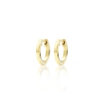 Jennifer Meyer Huggies in 18K Yellow Gold | Fine Earrings | Coveti