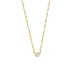 Jennifer Meyer Illusion Set Diamond Necklace in 18K Yellow Gold | Fine Necklaces | Coveti