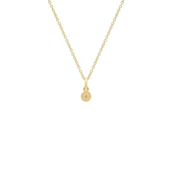 Jennifer Meyer Illusion Set Emerald Pendant Necklace in 18K Yellow Gold | Fine Necklaces | Coveti