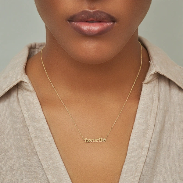 Jennifer Meyer Jennifer Meyer X Favorite Daughter 'Favorite' Necklace in 18K Yellow Gold | Fine Necklaces | Coveti
