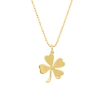 Jennifer Meyer Large Clover Necklace in 18K Yellow Gold | Fine Necklaces | Coveti