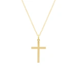 Jennifer Meyer Large Cross Necklace in 18K Yellow Gold | Fine Necklaces | Coveti