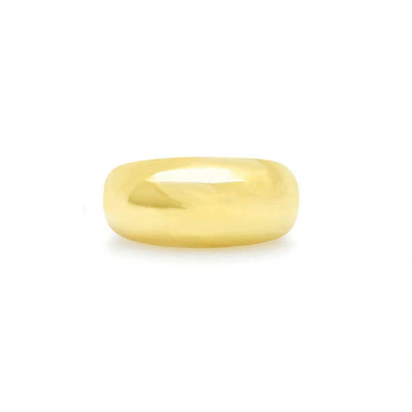 Jennifer Meyer Large Dome Ring in 18K Yellow Gold | Fine Rings | Coveti
