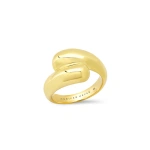 Jennifer Meyer Large Double Dome Ring in 18K Yellow Gold | Fine Rings | Coveti