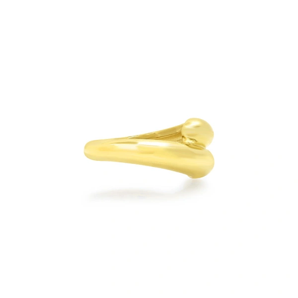 Jennifer Meyer Large Double Dome Ring in 18K Yellow Gold | Fine Rings | Coveti