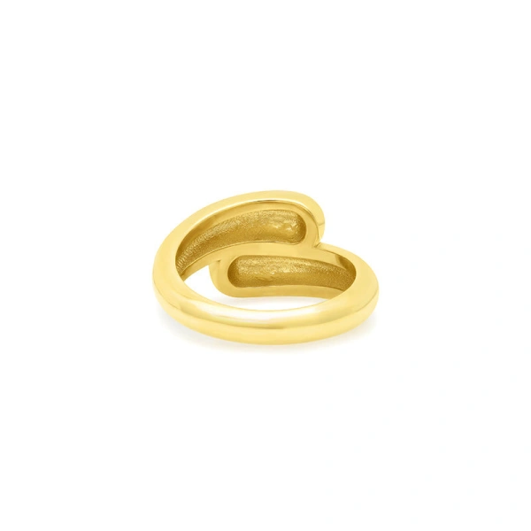 Jennifer Meyer Large Double Dome Ring in 18K Yellow Gold | Fine Rings | Coveti