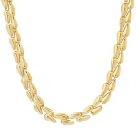 Jennifer Meyer Large Double Dome Tennis Necklace in 18K Yellow Gold | Fine Necklaces | Coveti