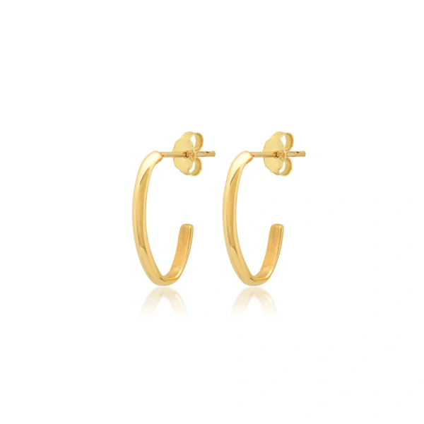 Jennifer Meyer Large Edith Studs in 18K Yellow Gold | Fine Earrings | Coveti