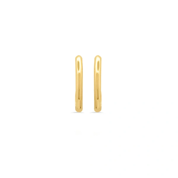 Jennifer Meyer Large Edith Studs in 18K Yellow Gold | Fine Earrings | Coveti