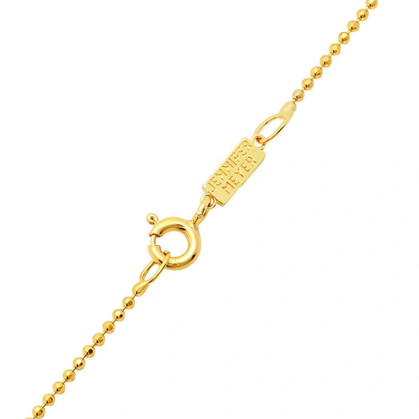 Jennifer Meyer Large Emerald Clover Necklace in 18K Yellow Gold | Fine Necklaces | Coveti