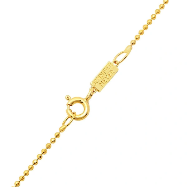 Jennifer Meyer Large Hammered Heart Pendant Necklace in 18K Yellow Gold | Fine Necklaces | Coveti