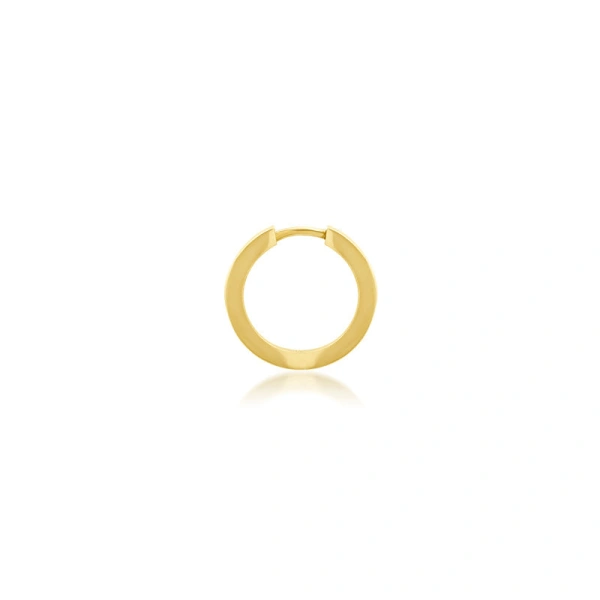 Jennifer Meyer Large Huggies in 18K Yellow Gold | Fine Earrings | Coveti
