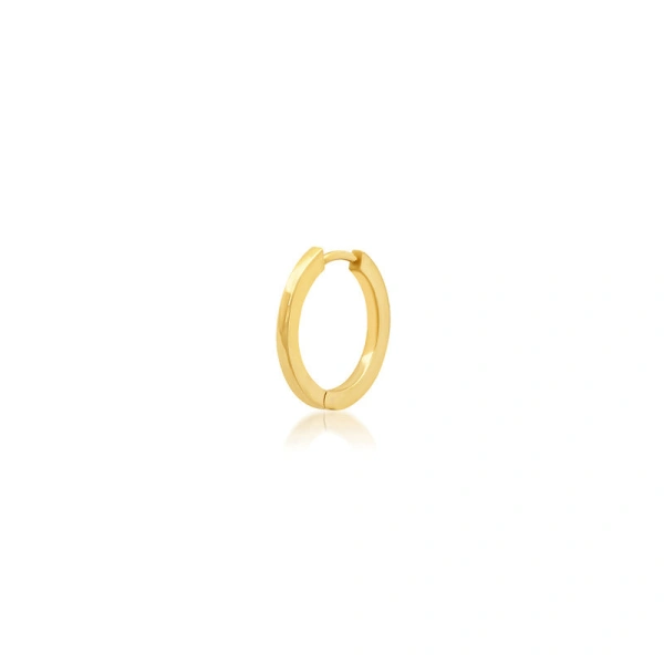 Jennifer Meyer Large Huggies in 18K Yellow Gold | Fine Earrings | Coveti