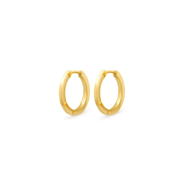 Large Huggies in 18K Yellow Gold