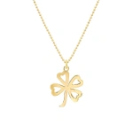 Jennifer Meyer Large Open Clover Necklace in 18K Yellow Gold | Fine Necklaces | Coveti