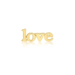 Jennifer Meyer Love Stud in 18K Yellow Gold | Fine Earrings | Coveti