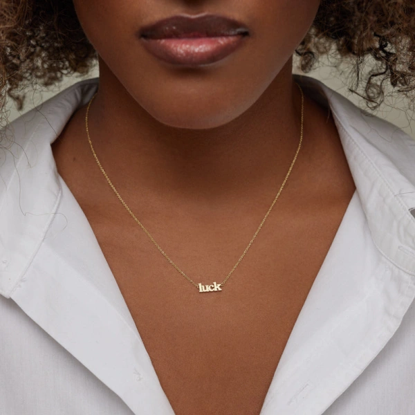 Jennifer Meyer Luck Necklace in 18K Yellow Gold | Fine Necklaces | Coveti