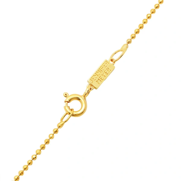 Jennifer Meyer Lucky In Love Pendant Necklace in 18K Yellow Gold | Fine Necklaces | Coveti