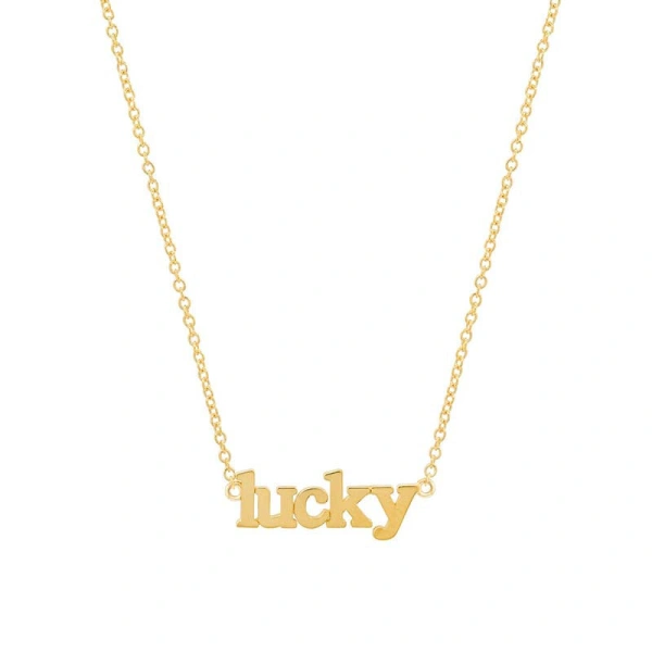 Jennifer Meyer Lucky Necklace in 18K Yellow Gold | Fine Necklaces | Coveti