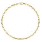 Jennifer Meyer Luxe Diamond Edith Link Anklet in 18K Yellow Gold | Fine Anklets | Coveti