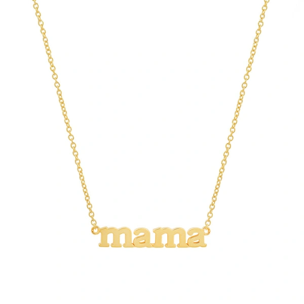 Jennifer Meyer Mama Necklace in 18K Yellow Gold | Fine Necklaces | Coveti