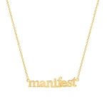 Jennifer Meyer Manifest Necklace in 18K Yellow Gold | Fine Necklaces | Coveti