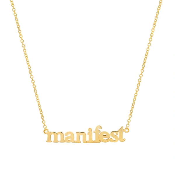Jennifer Meyer Manifest Necklace in 18K Yellow Gold | Fine Necklaces | Coveti