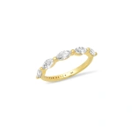 Jennifer Meyer Marquise Cut Diamond Ring in 18K Yellow Gold | Fine Rings | Coveti