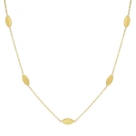 Jennifer Meyer Marquise by the inch Necklace in 18K Yellow Gold | Fine Necklaces | Coveti