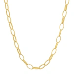 Jennifer Meyer Medium Edith Link Necklace in 18K Yellow Gold | Fine Necklaces | Coveti