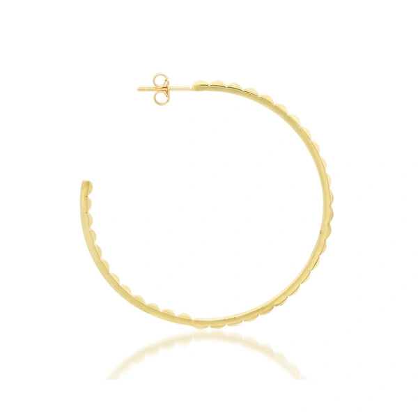 Jennifer Meyer Medium Square Hoops in 18K Yellow Gold | Fine Earrings | Coveti