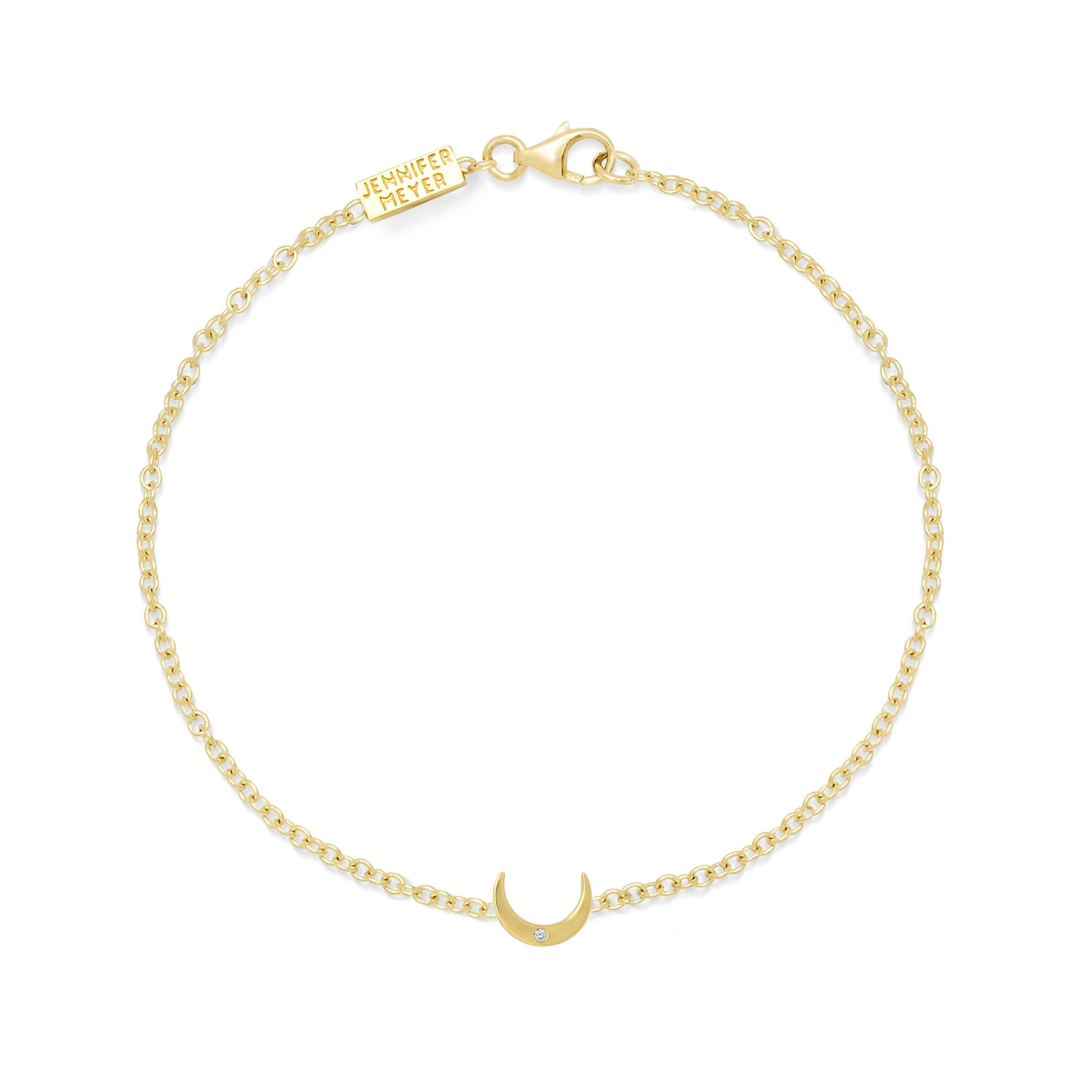 Jennifer Meyer Mini Carson Moon Bracelet in 18K Yellow Gold Jennifer Meyer Mini Carson Moon Bracelet in 18K Yellow Gold | Fine Bracelets | Coveti