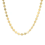 Jennifer Meyer Mini Circle Link Necklace in 18K Yellow Gold | Fine Necklaces | Coveti