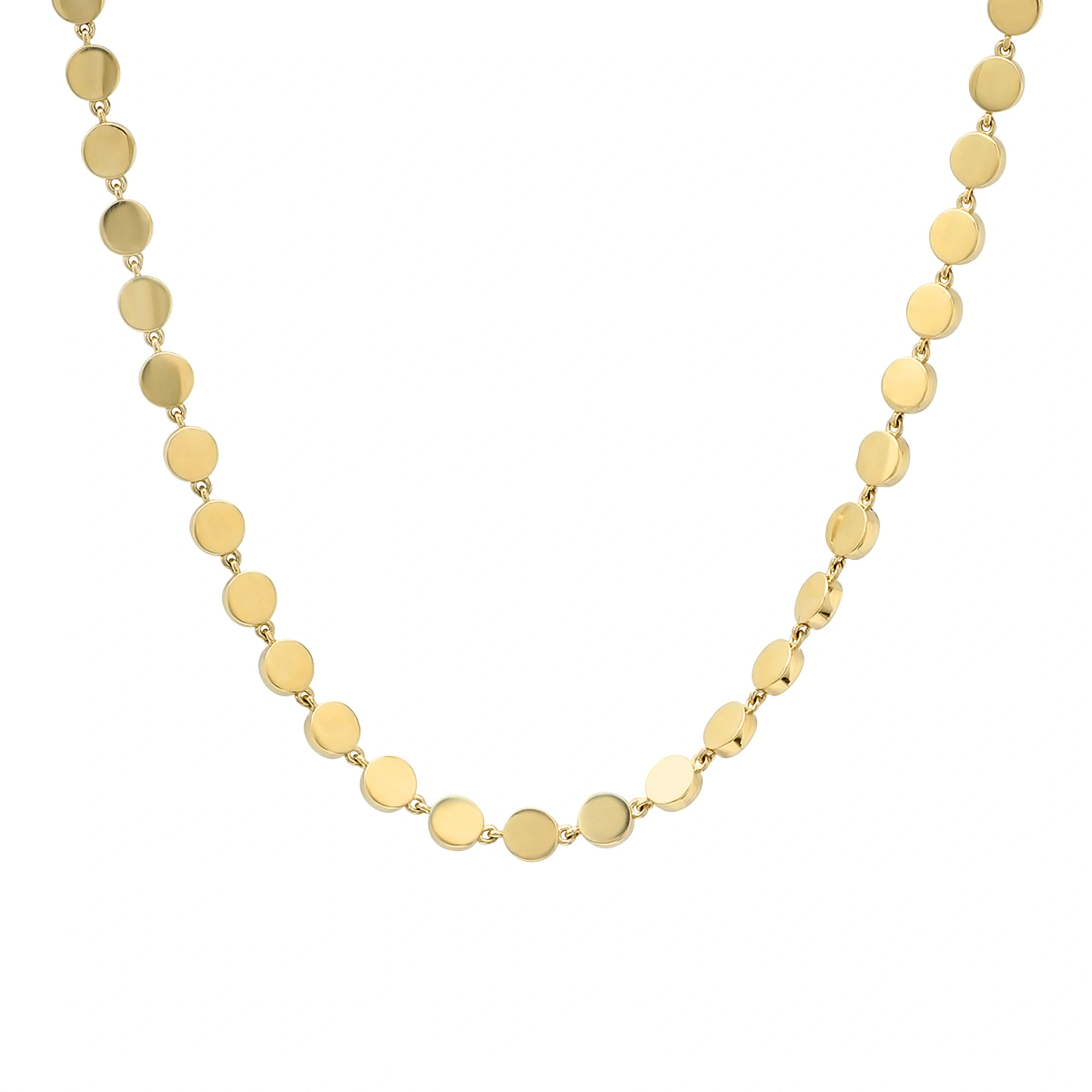 Jennifer Meyer Mini Circle Link Necklace in 18K Yellow Gold Jennifer Meyer Mini Circle Link Necklace in 18K Yellow Gold | Fine Necklaces | Coveti