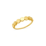 Jennifer Meyer Mini Circle Link Ring in 18K Yellow Gold | Fine Rings | Coveti