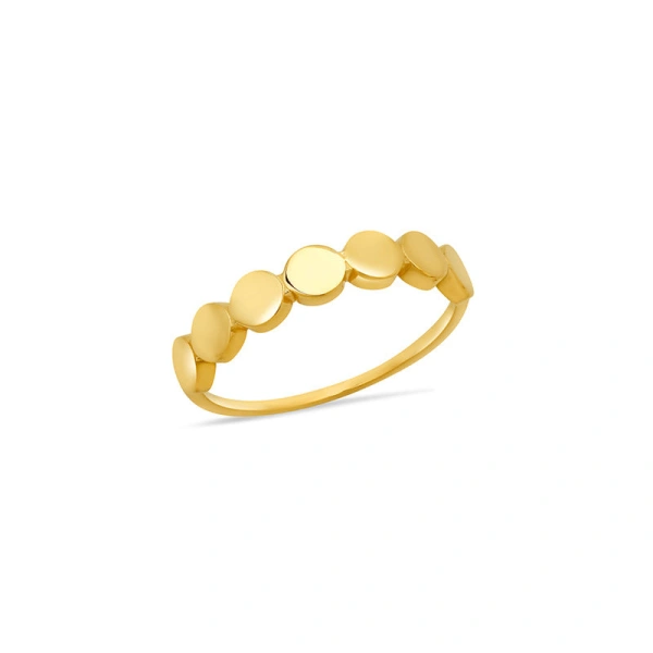 Jennifer Meyer Mini Circle Link Ring in 18K Yellow Gold | Fine Rings | Coveti