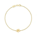Jennifer Meyer Mini Clover Bracelet in 18K Rose Gold | Fine Bracelets | Coveti