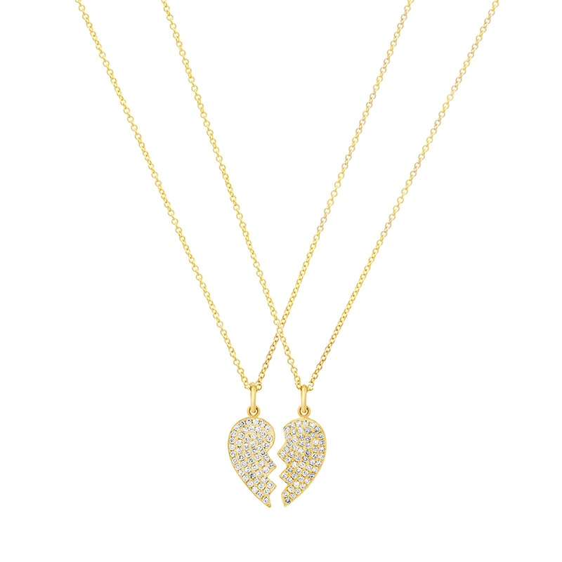 Jennifer Meyer Mini Diamond Piece of My Heart Necklace in 18K Yellow Gold Jennifer Meyer Mini Diamond Piece of My Heart Necklace in 18K Yellow Gold | Fine Necklaces | Coveti