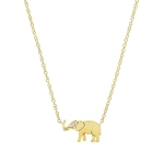 Jennifer Meyer Mini Elephant Necklace in 18K Yellow Gold | Fine Necklaces | Coveti