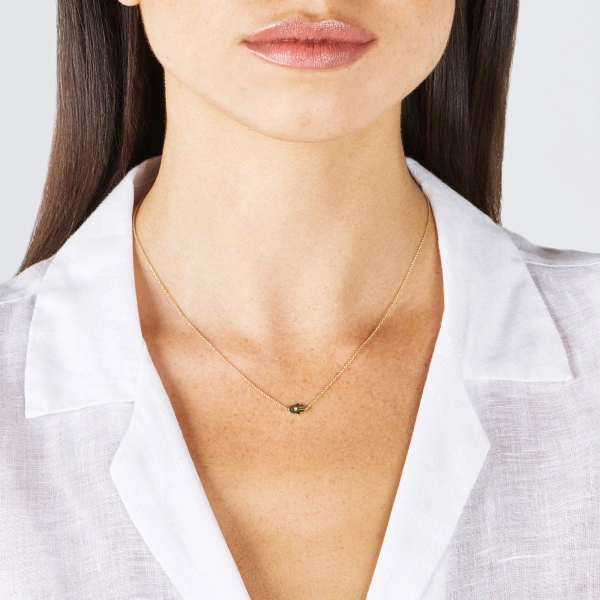 Jennifer Meyer Mini Hamsa Necklace in 18K Yellow Gold | Fine Necklaces | Coveti