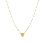 Jennifer Meyer Mini Heart Necklace in 18K Yellow Gold | Fine Necklaces | Coveti