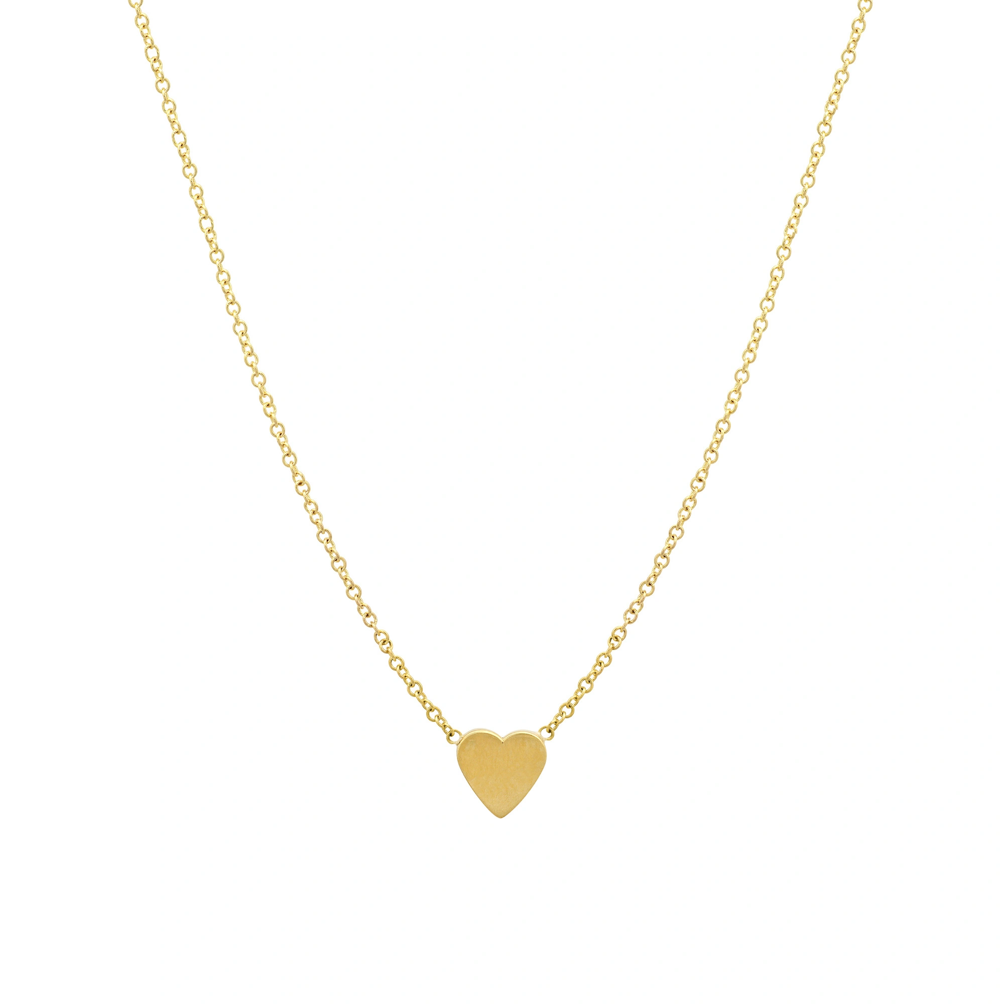 Jennifer Meyer Mini Heart Necklace in 18K Yellow Gold Jennifer Meyer Mini Heart Necklace in 18K Yellow Gold | Fine Necklaces | Coveti