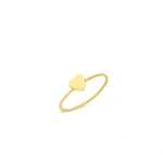 Jennifer Meyer Mini Heart Ring in 18K Yellow Gold | Fine Rings | Coveti