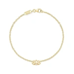 Jennifer Meyer Mini Lotus Flower Bracelet in 18K Yellow Gold | Fine Bracelets | Coveti