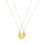 Jennifer Meyer Mini Piece of My Heart Necklace in 18K Yellow Gold | Fine Necklaces | Coveti