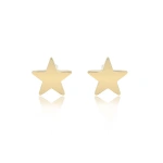 Jennifer Meyer Mini Star Studs in 18K Yellow Gold | Fine Earrings | Coveti