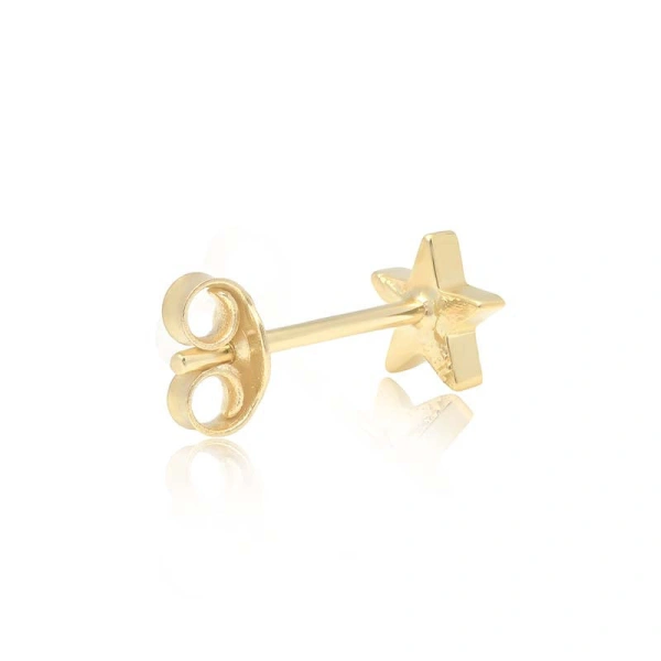 Jennifer Meyer Mini Star Studs in 18K Yellow Gold | Fine Earrings | Coveti