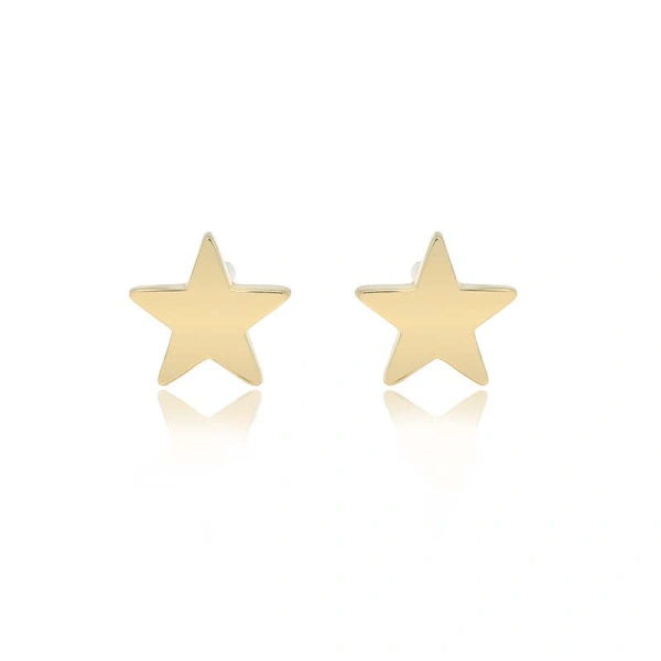 Mini Star Studs in 18K Yellow Gold