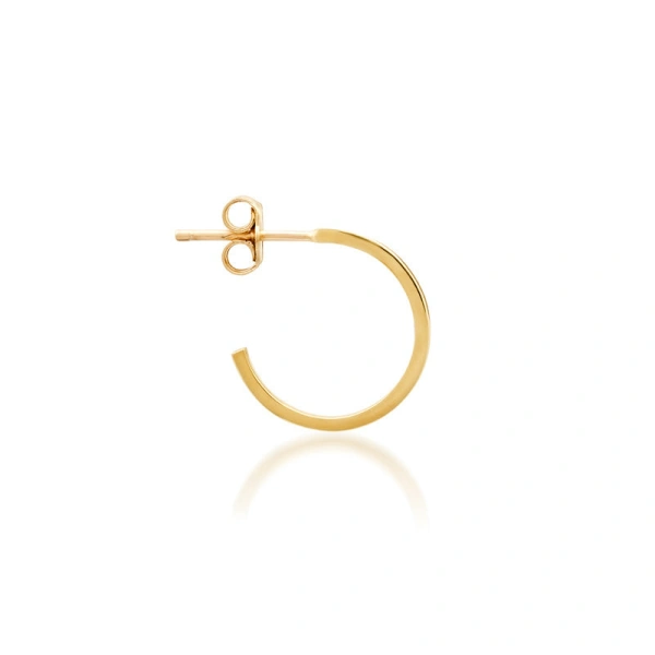 Jennifer Meyer Mini Thin Hoops in 18K Yellow Gold | Fine Earrings | Coveti