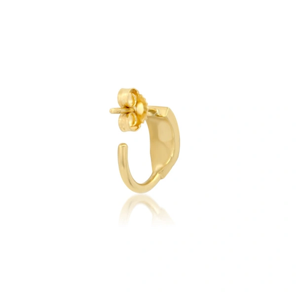 Jennifer Meyer Mini Triple Diamond Row Hoops in 18K Yellow Gold | Fine Earrings | Coveti